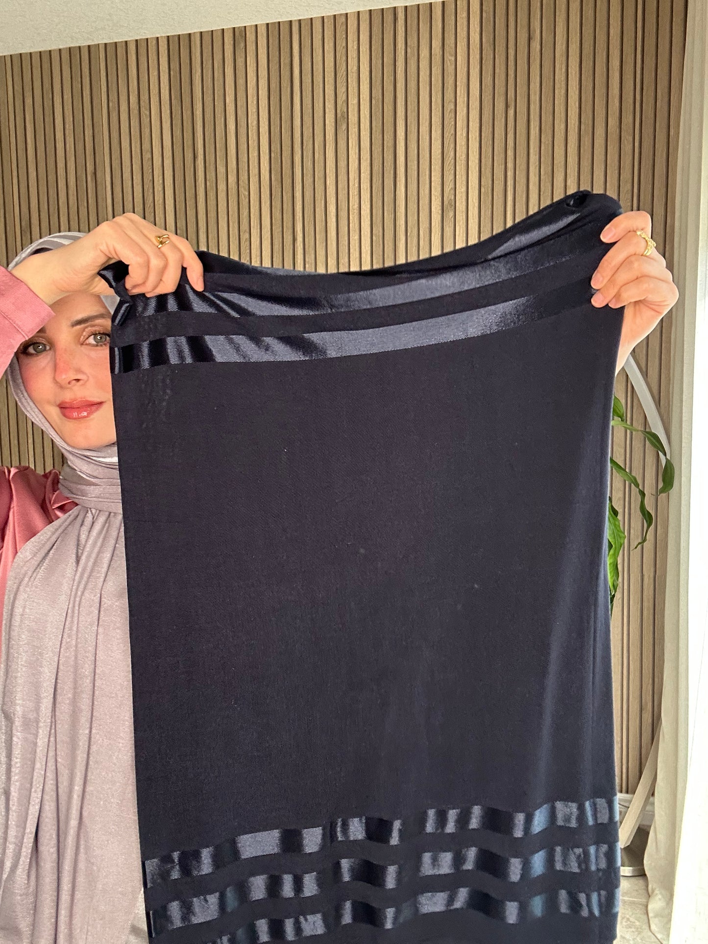 Jersey Satin Blend Hijab – Soft Stretch & Elegant Drape