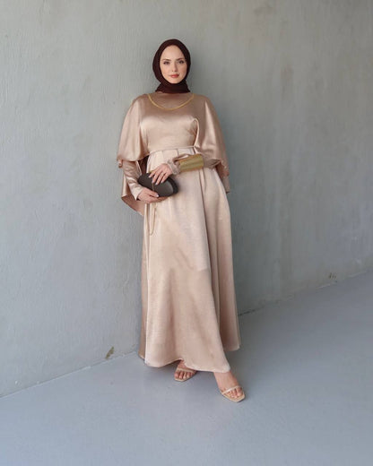 Elegant Satin Maxi Dress