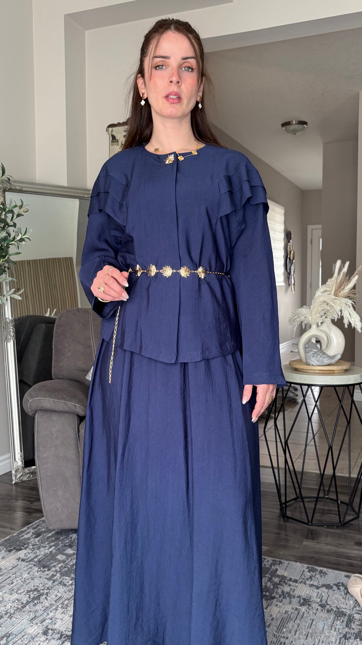 Chic Coordinated Skirt Set by Ikoll