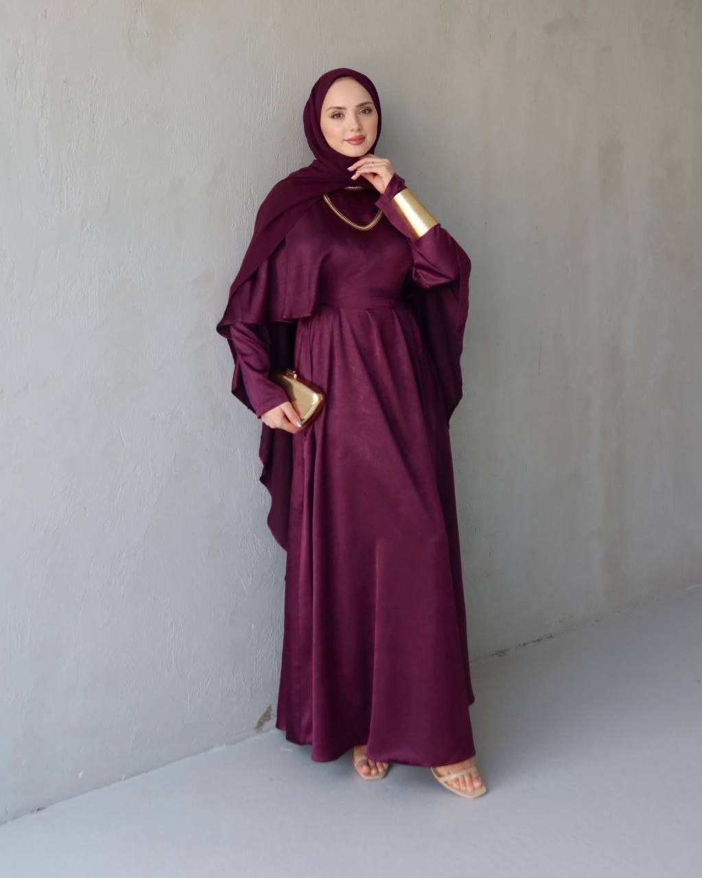 Elegant Satin Maxi Dress
