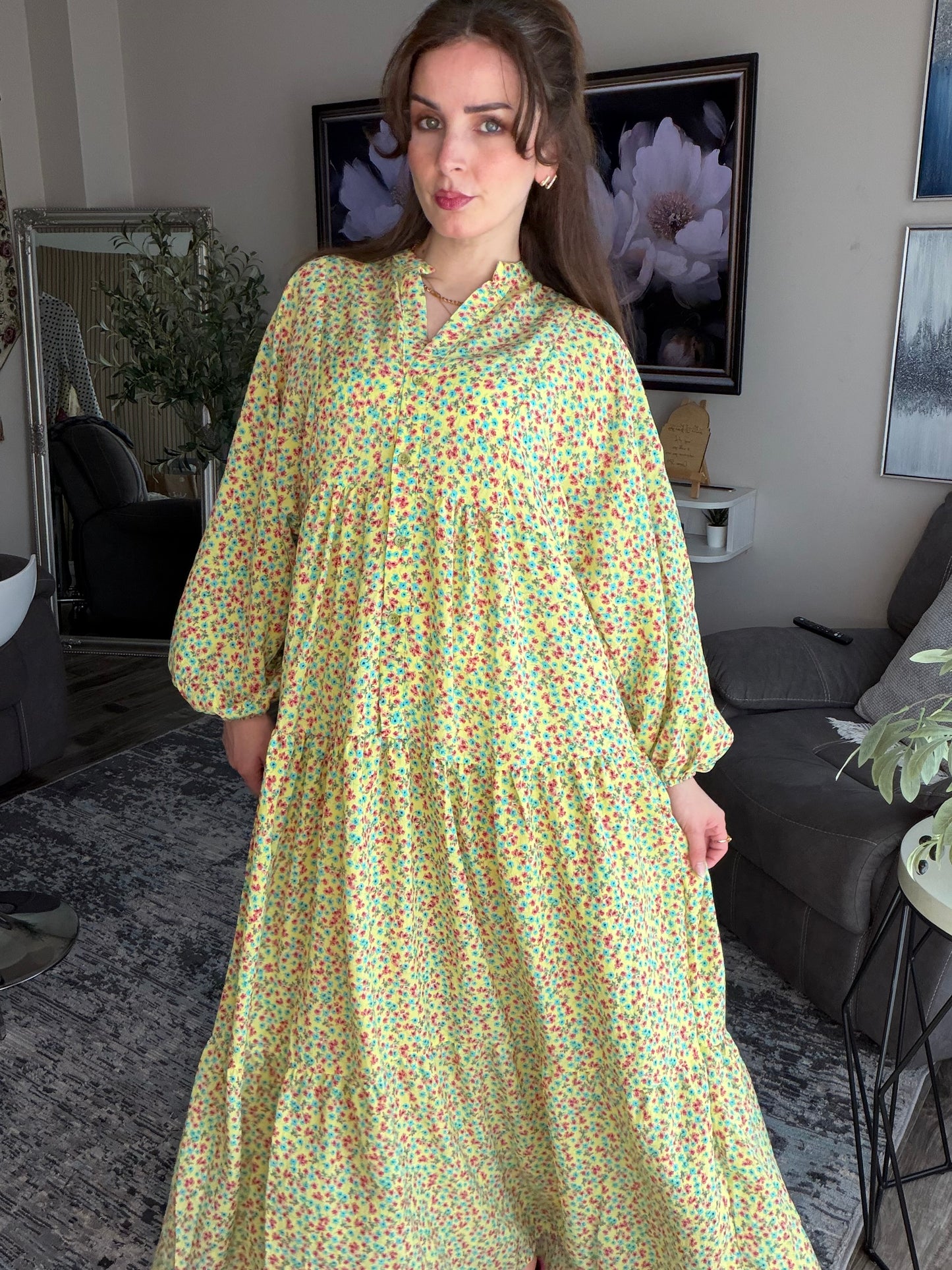 Floral Maxi Dress with Flowing Silhouette