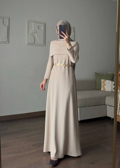 Belted Maxi Dress – Modest, Chic & Elegant