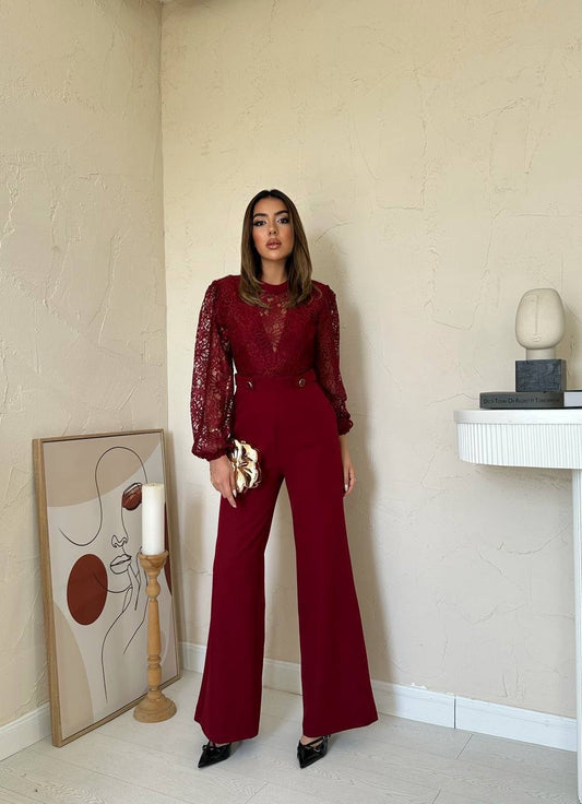 Lace Detail Romper – Elegant Modest Fit for Special Occasions
