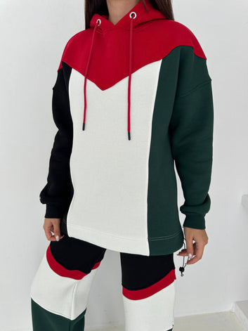 Palestine Flag Tracksuit Fleece Lining