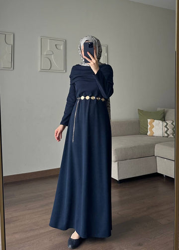 Belted Maxi Dress – Modest, Chic & Elegant