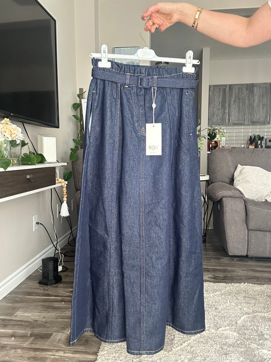 Flared Denim Skirt – Modest Cut with Everyday Elegance