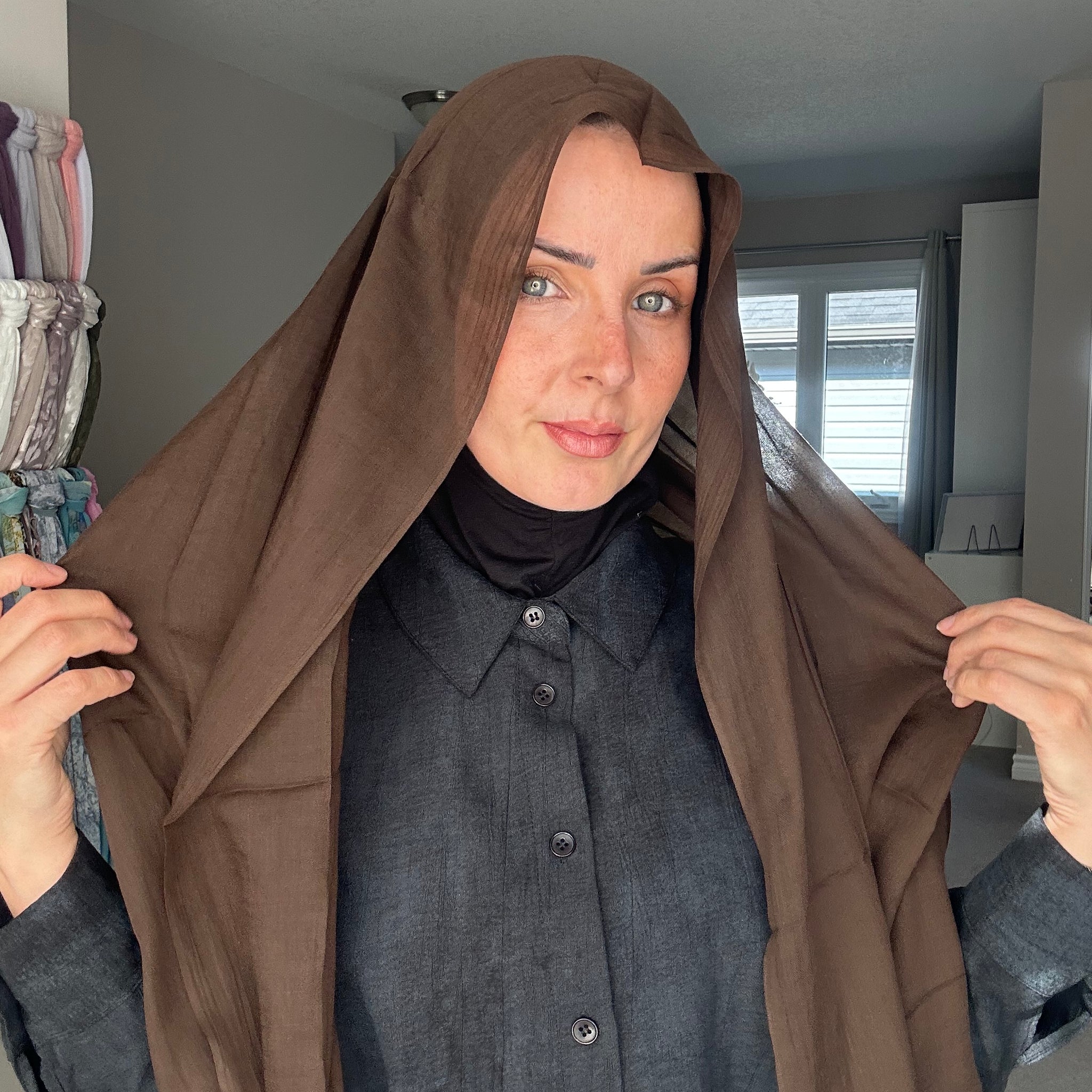 Linen Hijab Women Head Scarf