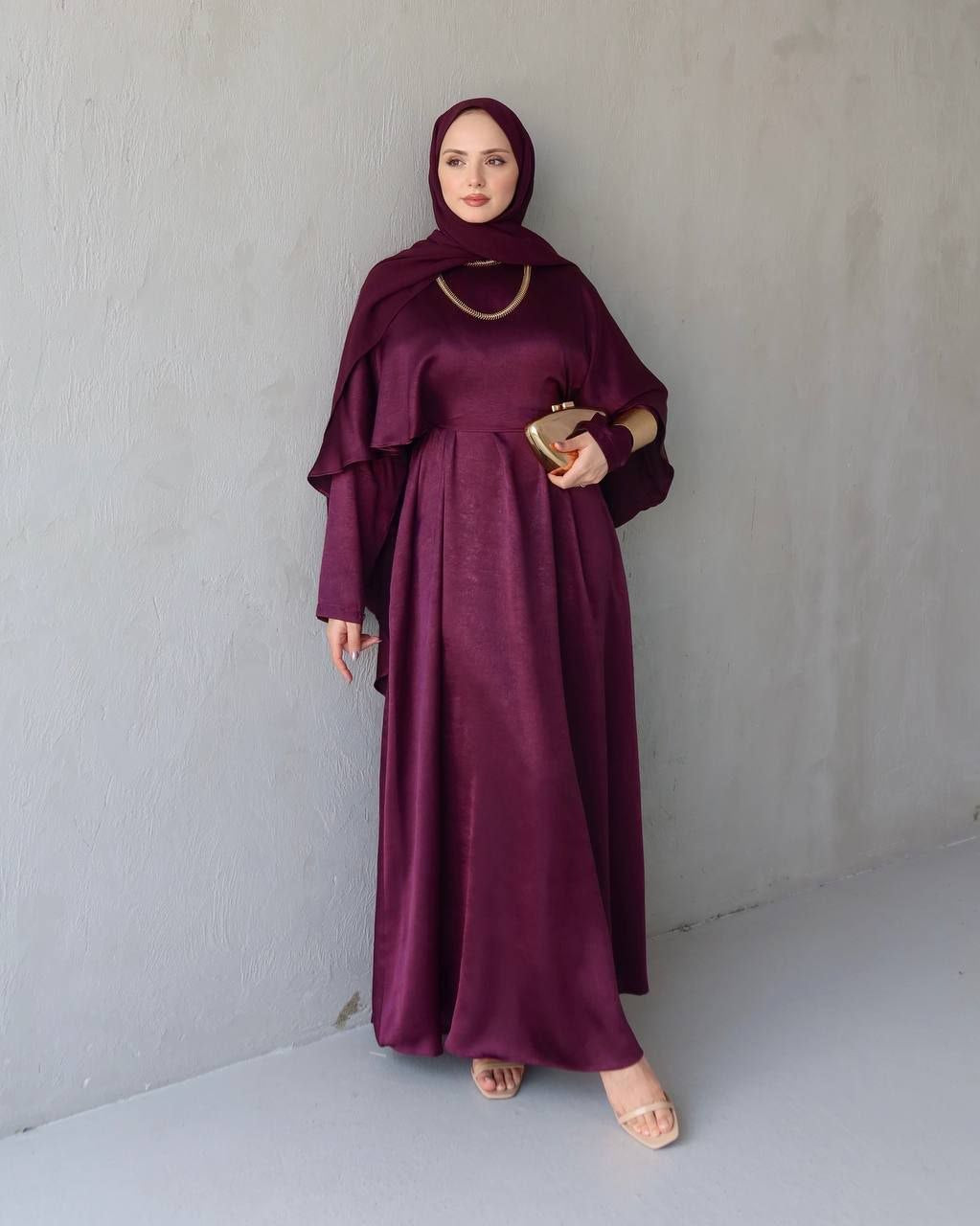 Elegant Satin Maxi Dress