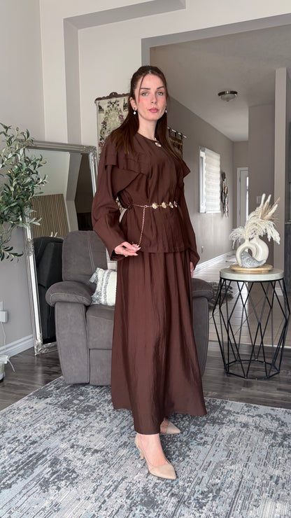 Chic Coordinated Skirt Set by Ikoll