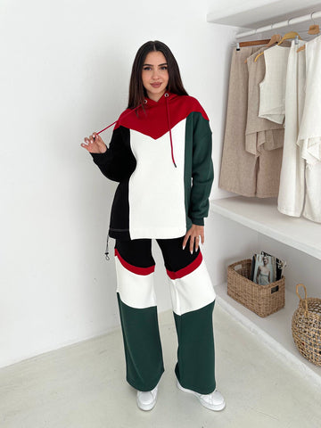 Palestine Flag Tracksuit Fleece Lining