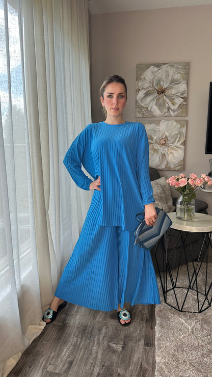 Pleated Modest Oversized Sandy Set الطقم السحري