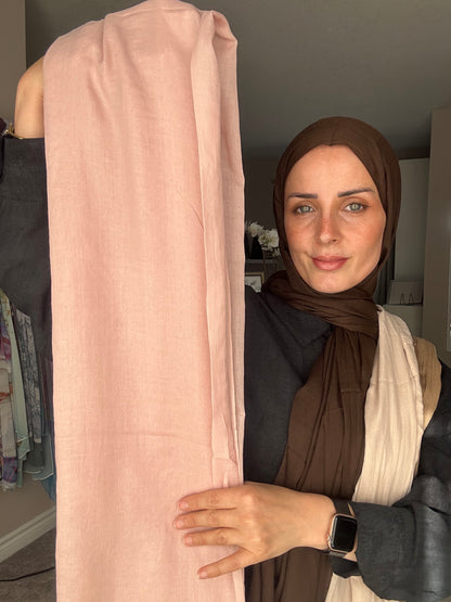 Linen Hijab Women Head Scarf