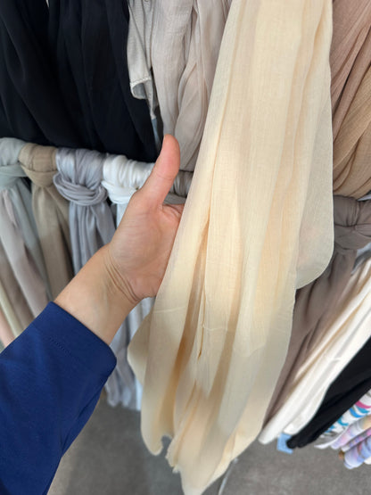 Linen Hijab Women Head Scarf