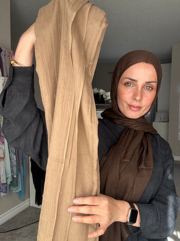 Linen Hijab Women Head Scarf