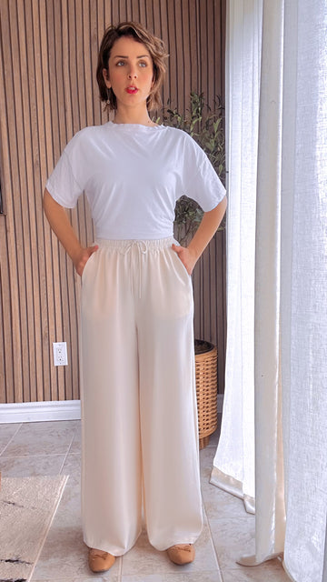 Wide Leg Easy Fit Summer Trousers