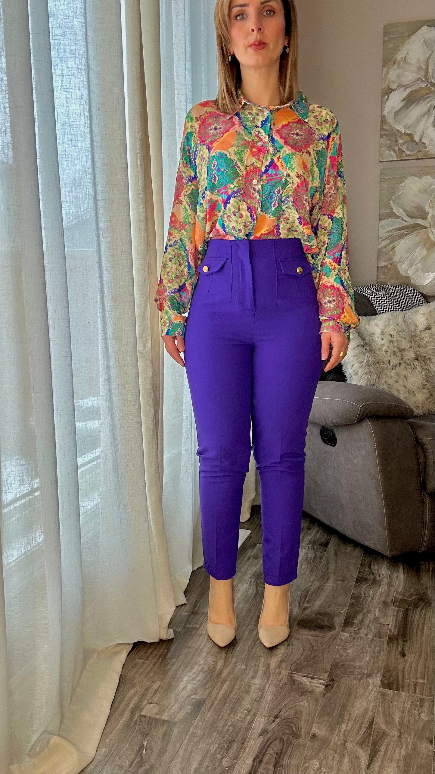 Tailored Straight Cut Trousers