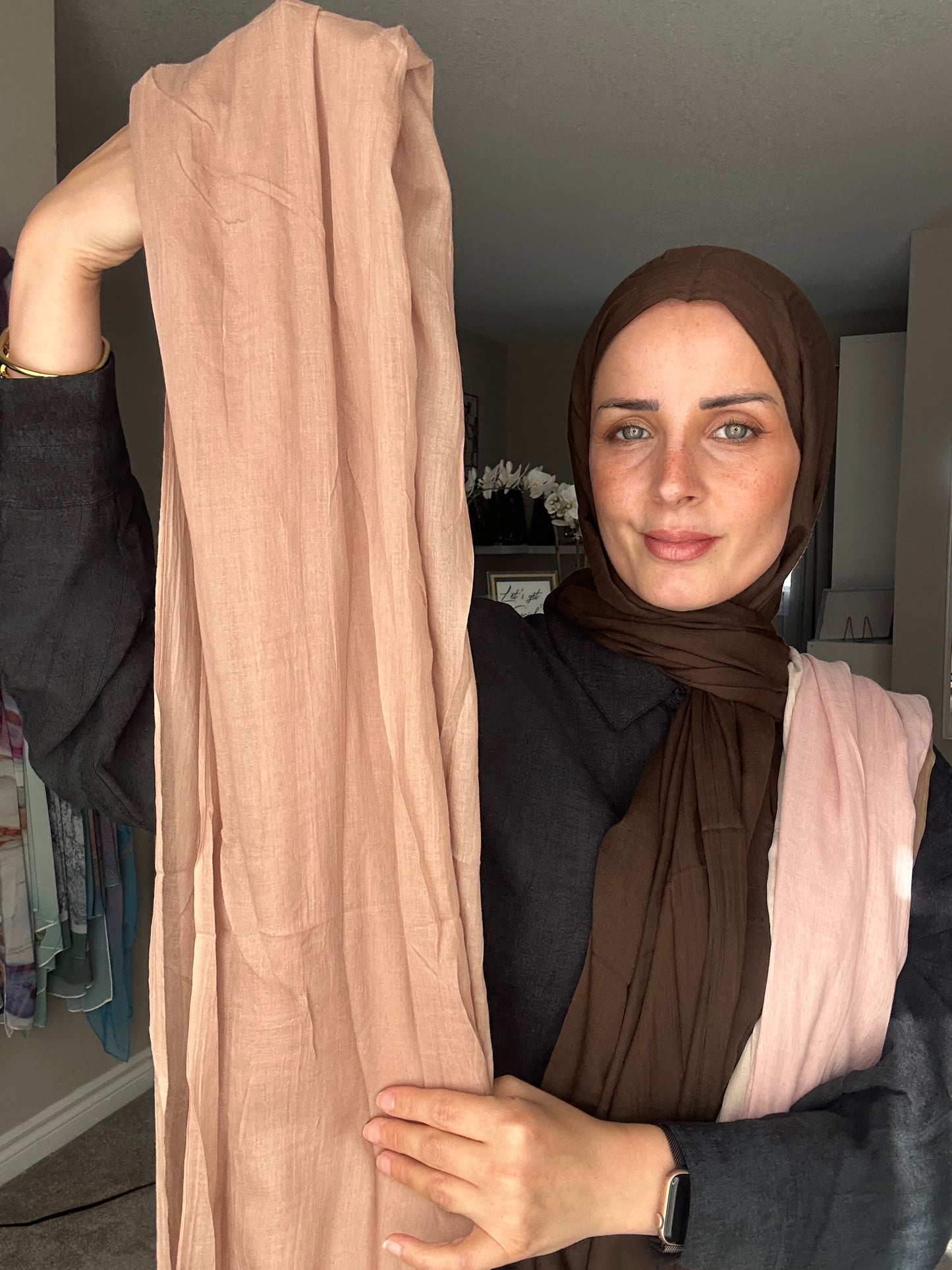 Linen Hijab Women Head Scarf