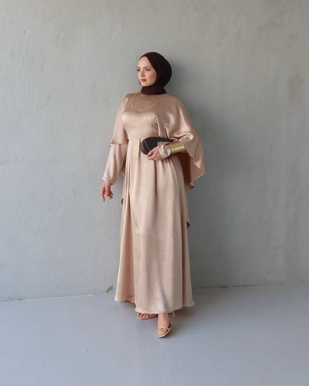 Elegant Satin Maxi Dress