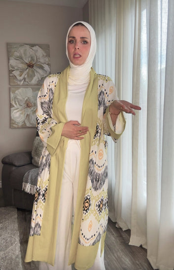 Elegant Printed Summer Kimono