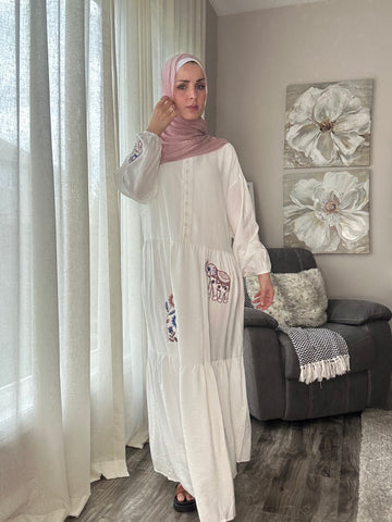Women Maxi Bohemian Summer Embroidered Dress