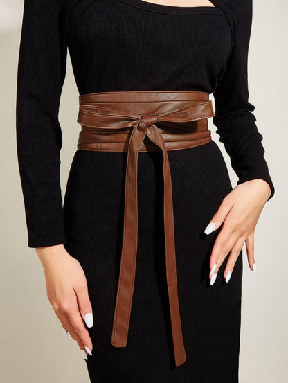 Wrap Faux Leather Belt