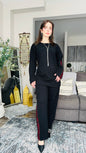 Embroidered Two‑Piece Modest Set تراك التطريز الفلاحي