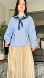 Structured Button‑Up Shirt قميص الفولار