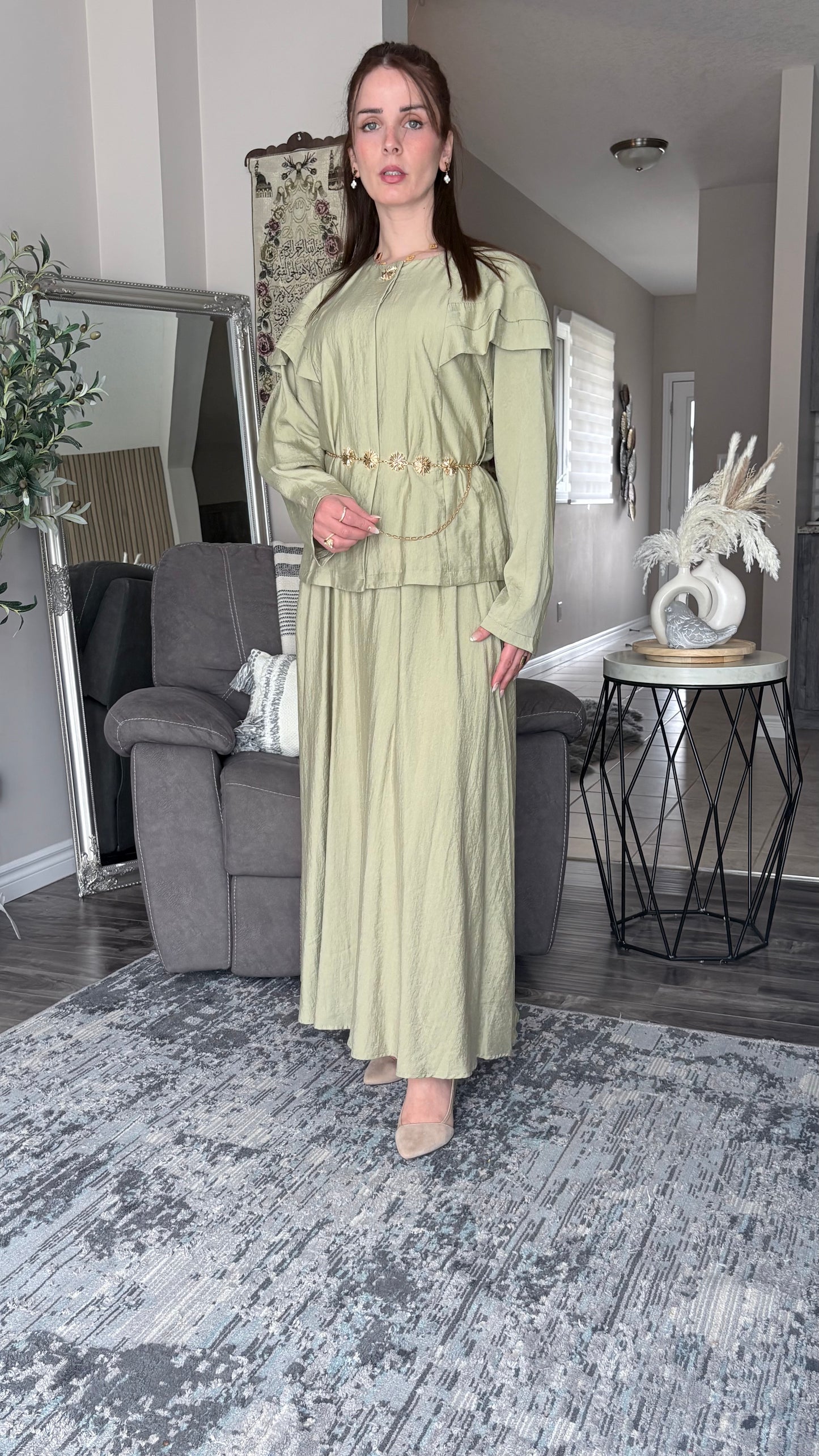 Chic Coordinated Skirt Set by Ikoll