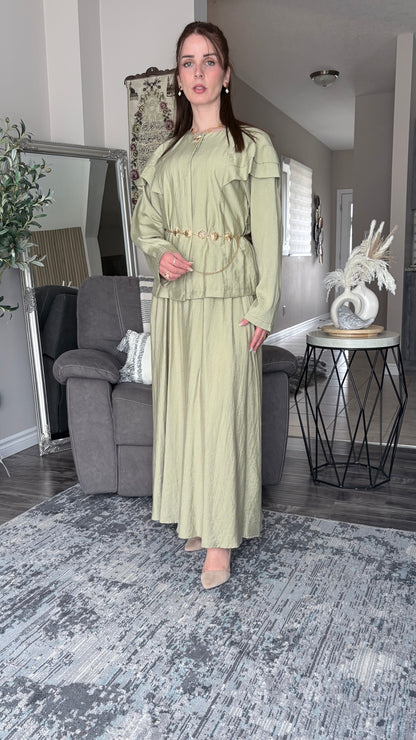 Chic Coordinated Skirt Set by Ikoll
