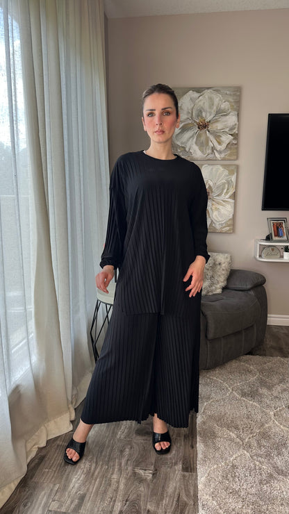 Pleated Modest Oversized Sandy Set الطقم السحري