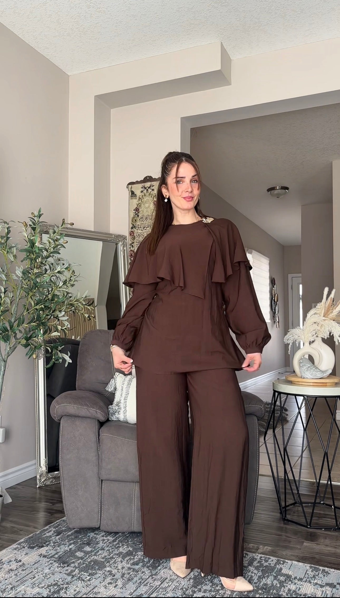 Ikoll Two‑Piece Ruffle Set