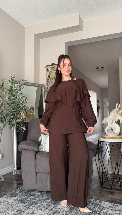 Ikoll Two‑Piece Ruffle Set