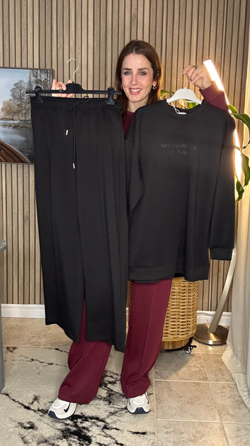 Ikoll Oversized Lounge Set with Statement Sweatshirt – Relaxed Fit & Streetwear Edge