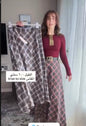 Maxi Plaid Skirt تنورة كاروهات