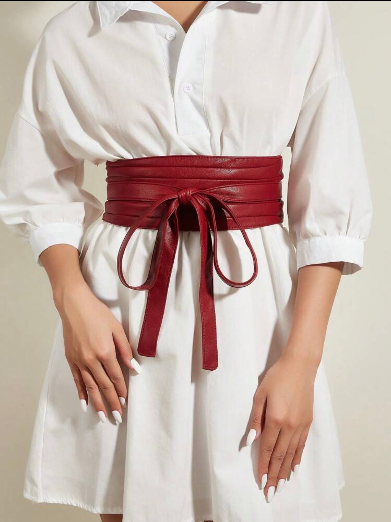 Wrap Faux Leather Belt