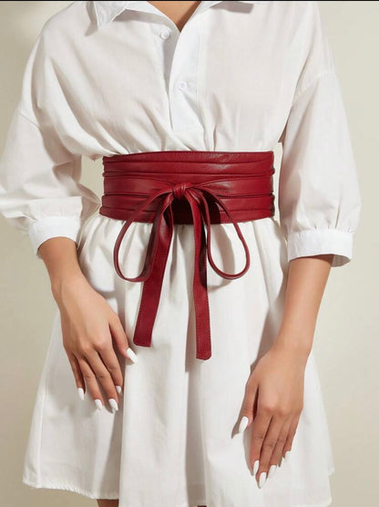 Wrap Faux Leather Belt