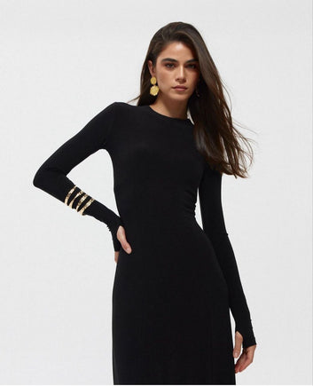 Long Sleeves Lycra Bodycon Maxi Dress