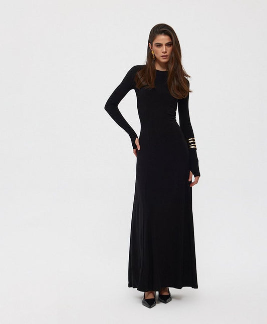 Long Sleeves Lycra Bodycon Maxi Dress