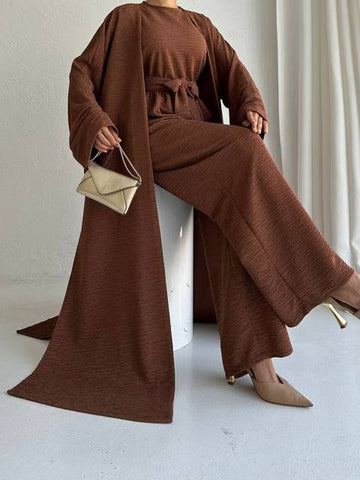 Four Piece Kimono Abaya Set