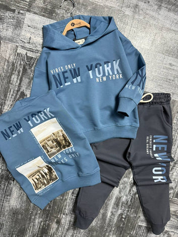 New York City Kids Hoodie & Joggers Set – Urban Streetwear Style