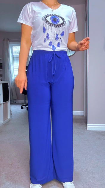 Super Stretchy Oversized Wide Leg High Rise Trousers