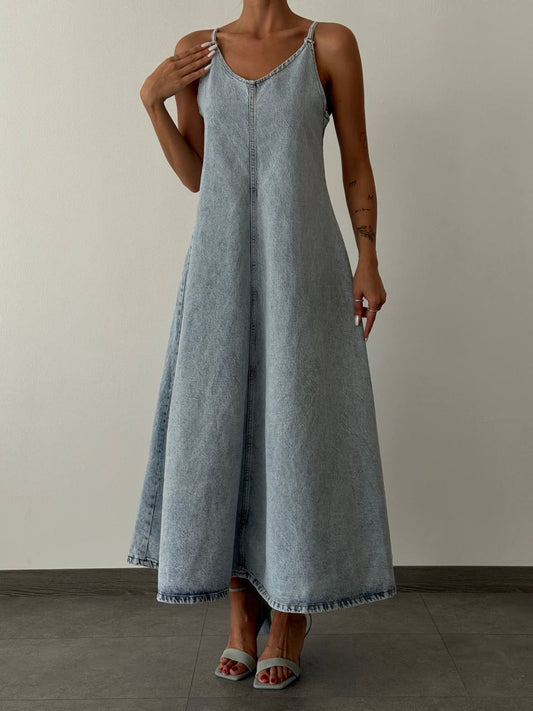 Denim Maxi Dress