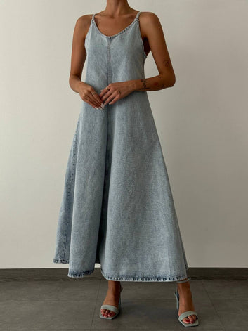 Denim Maxi Dress