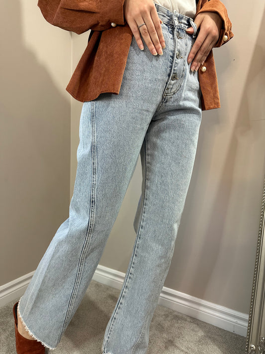 High Rise Wide Leg jeans