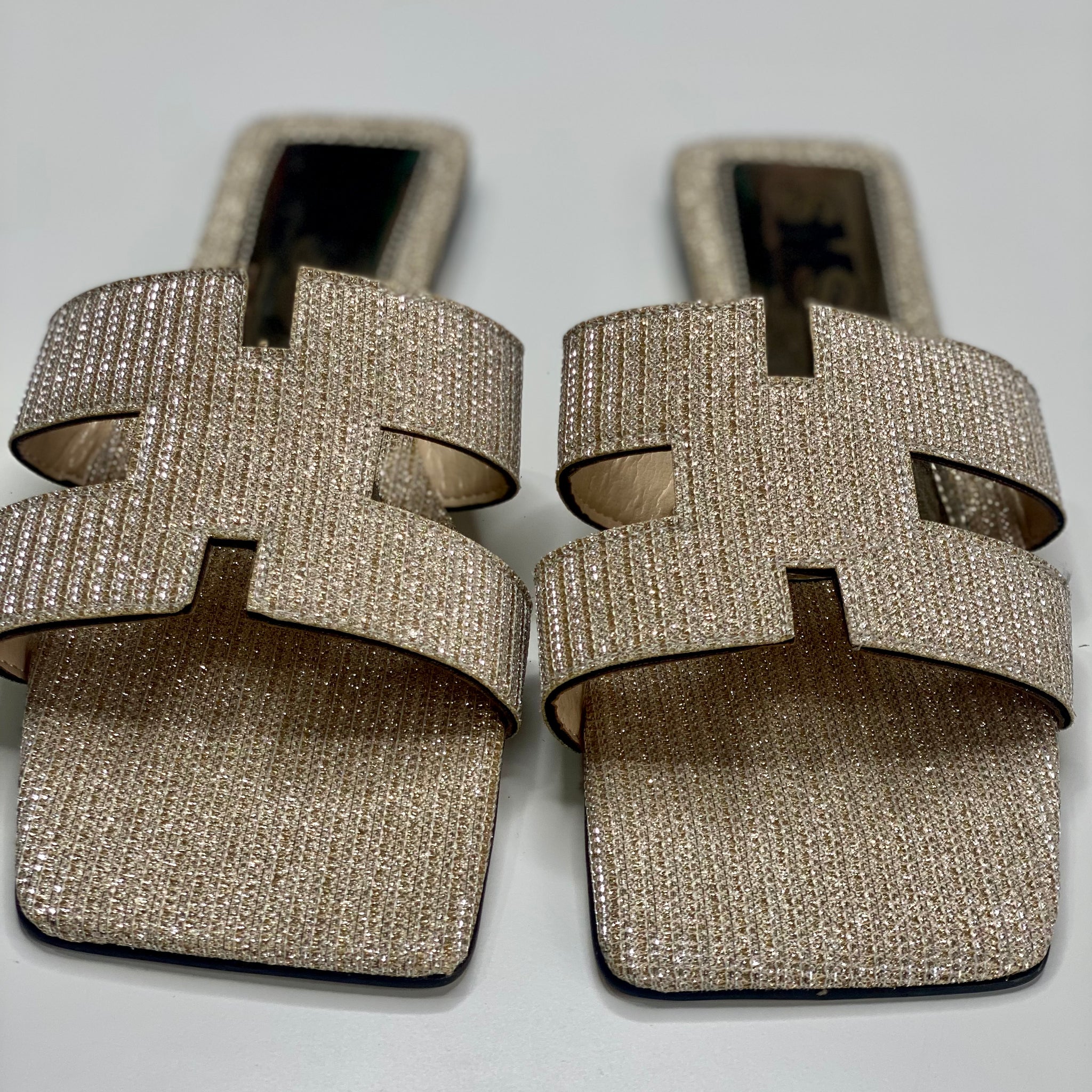 Sequins Flat Sandals